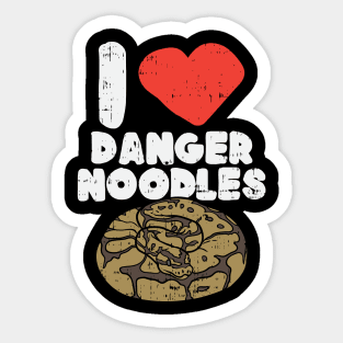 I Love Danger Noodles Sticker